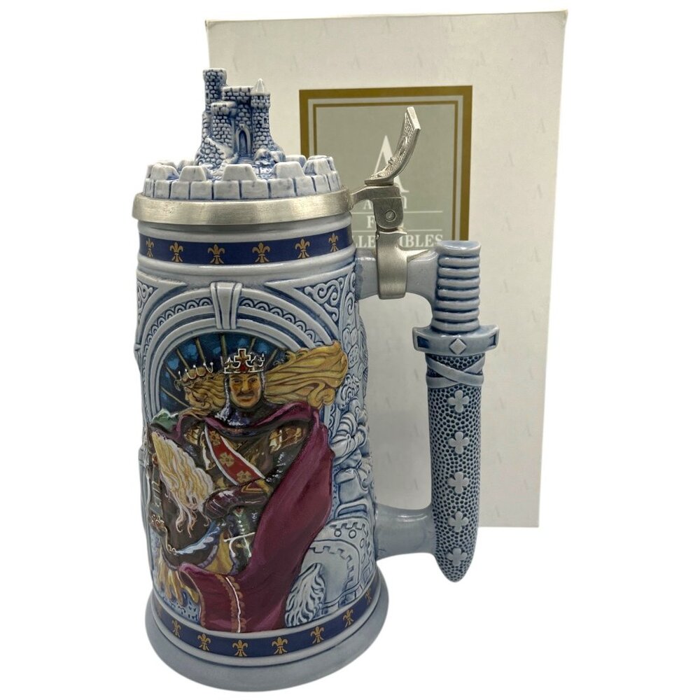 Avon Knights Of The Realm Collectible Stein With Lid & Sword Handle